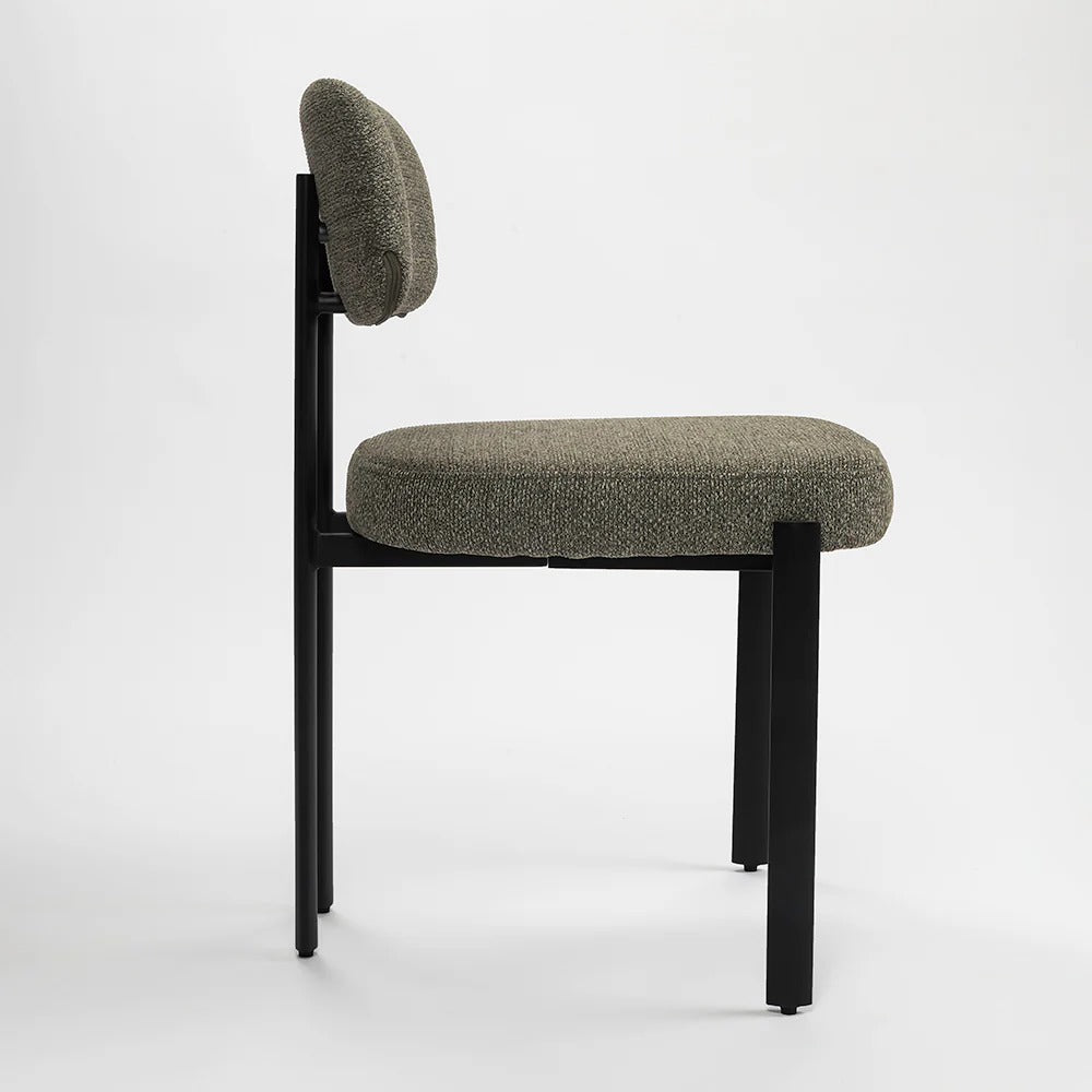 Modern Olive Upholstered Side Chair