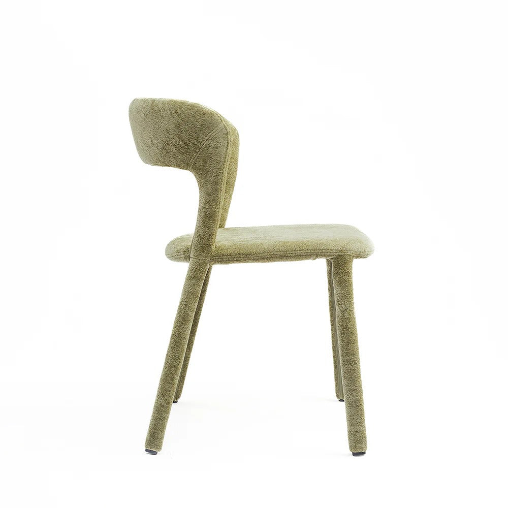 Modern Moss Upholstered Dining Chair