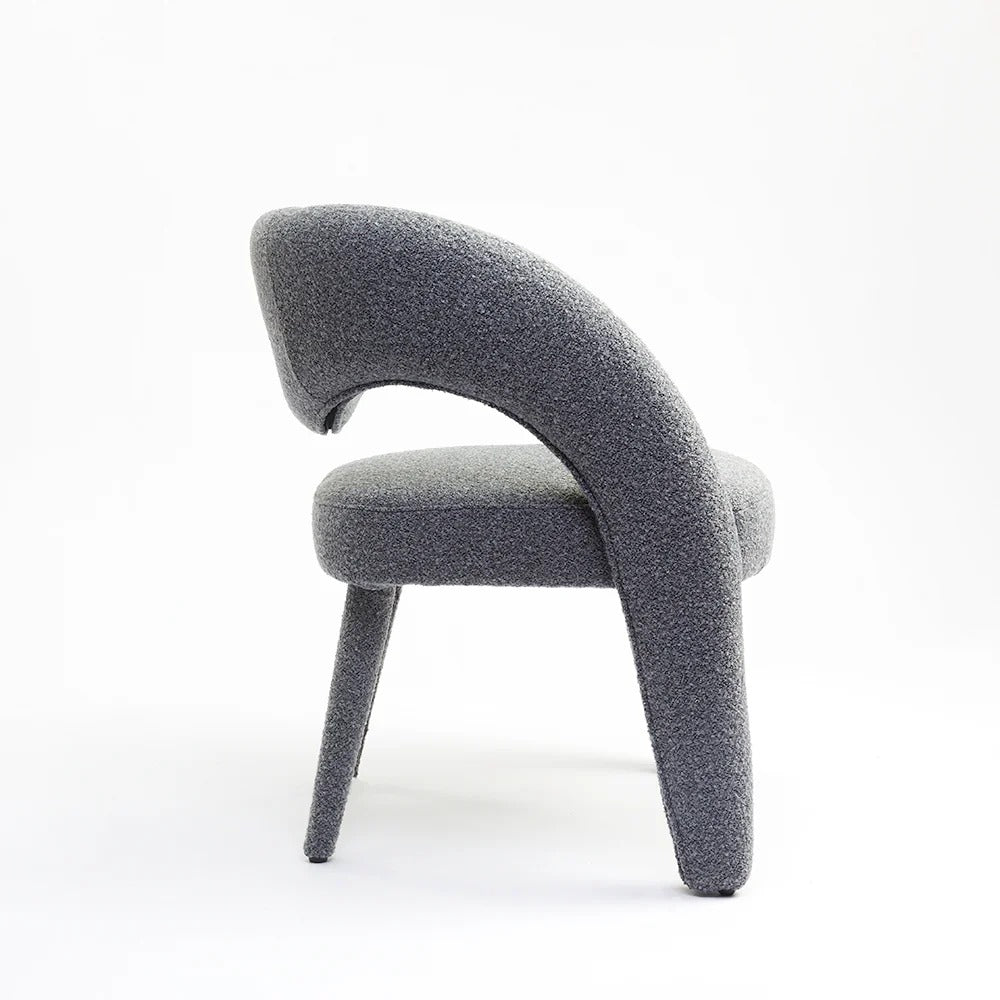 Modern Barrel-Back Upholstered Chair