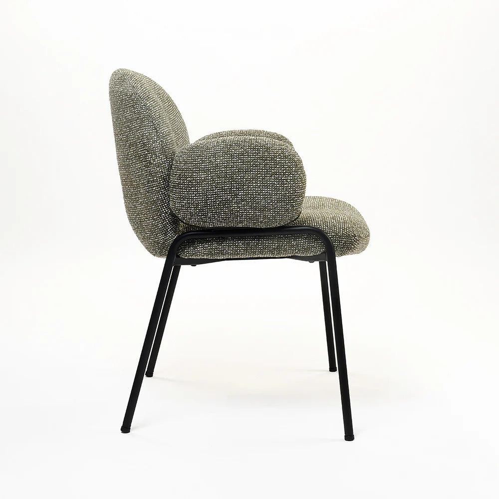 Plush Arm Dining Chair