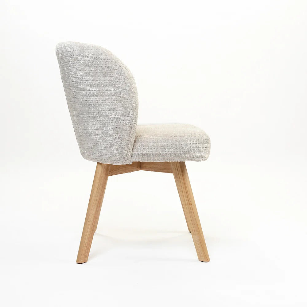 Modern Cream Upholstered Dining Chair