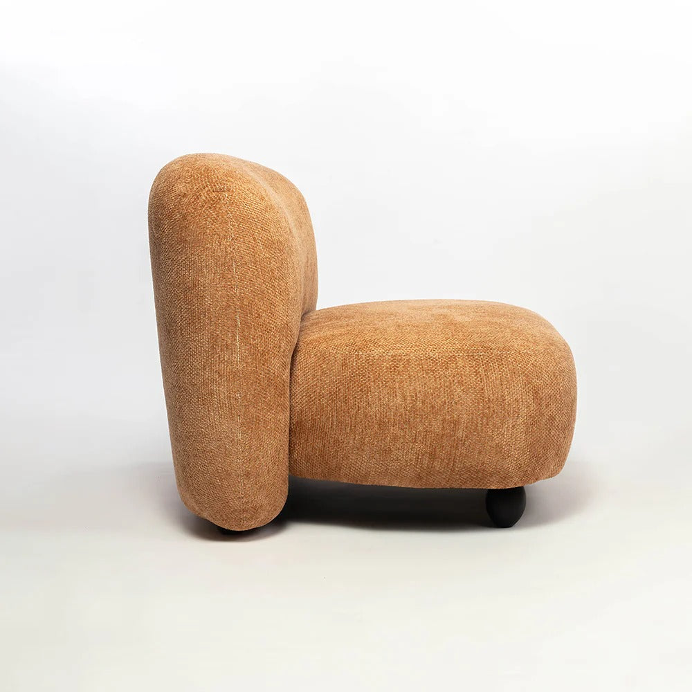 Toffee Pebble Accent Chair