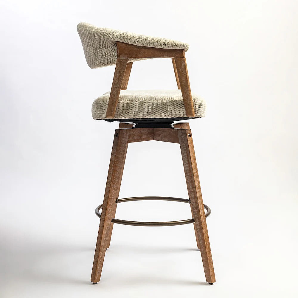 Mid-Century Fabric Bar Chair