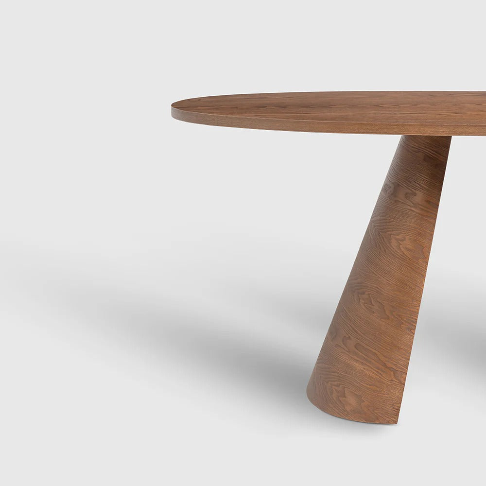 Aurora Walnut Oval Dining Table