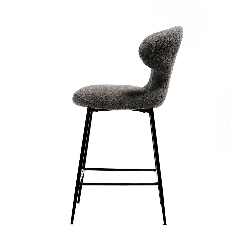 Modern Sculpted-Back Counter Stool