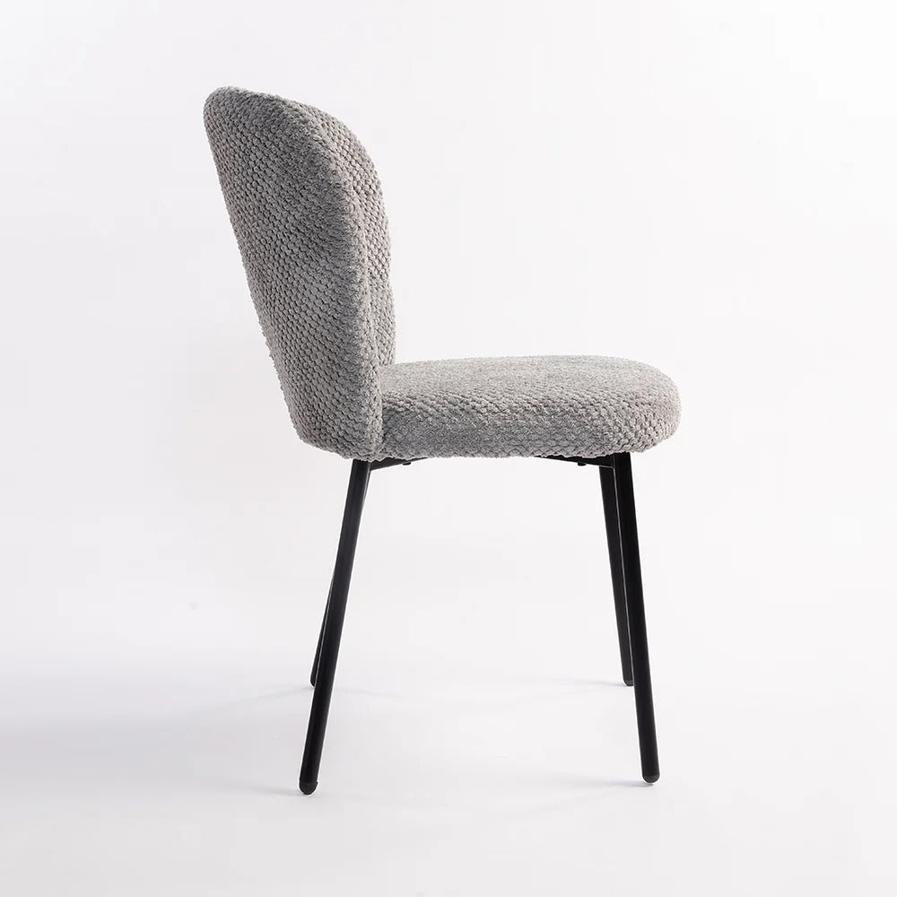 Textured Grey Dining Chair