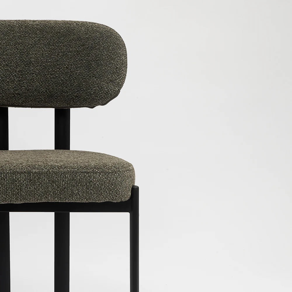 Modern Olive Upholstered Side Chair