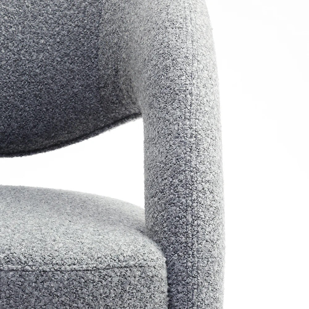 Modern Barrel-Back Upholstered Chair