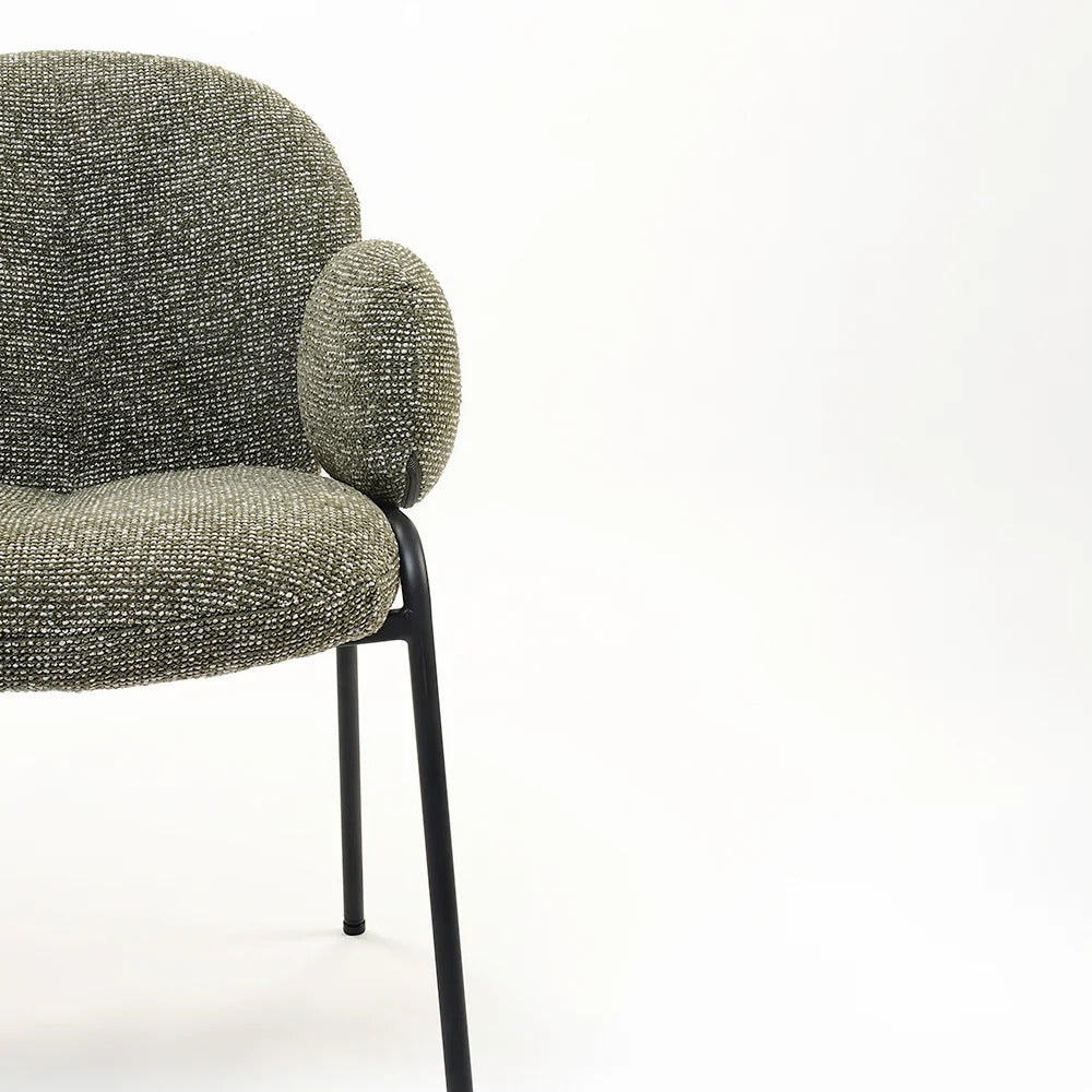 Plush Arm Dining Chair