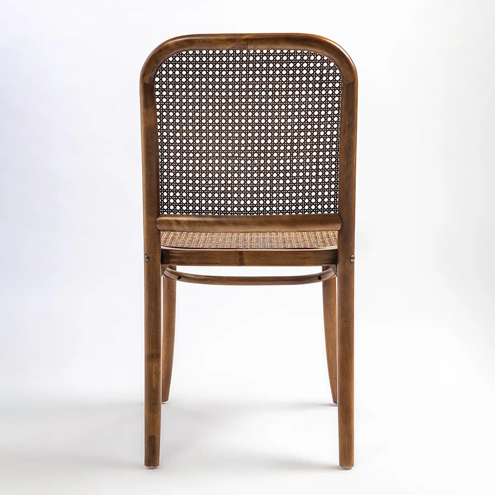 Vintage Rattan Cafe Side Dining Chair