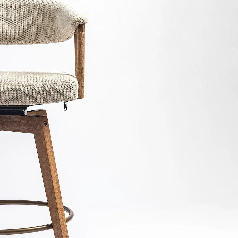 Mid-Century Fabric Bar Chair
