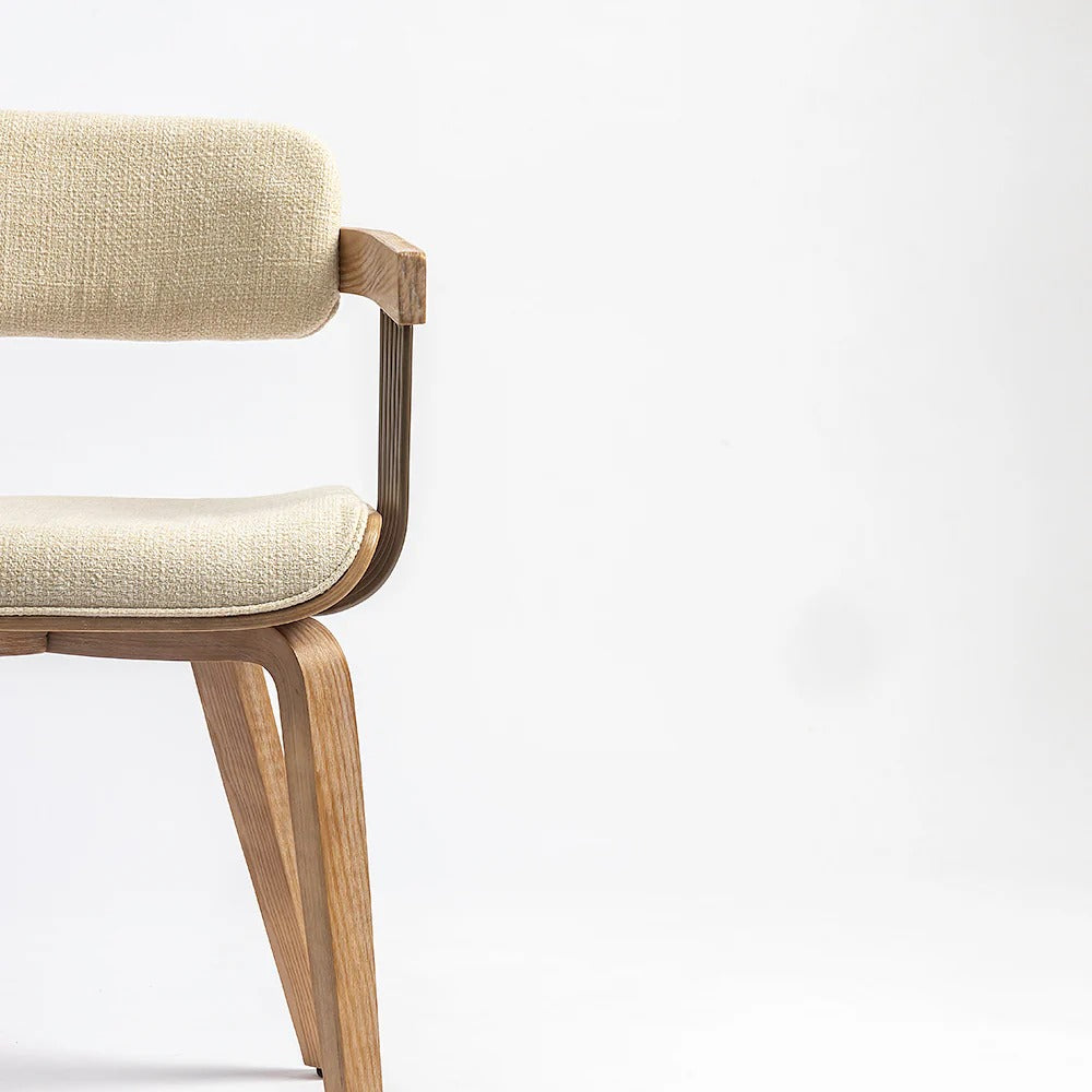 Bentwood Dining Chair with Metal Spindle Back