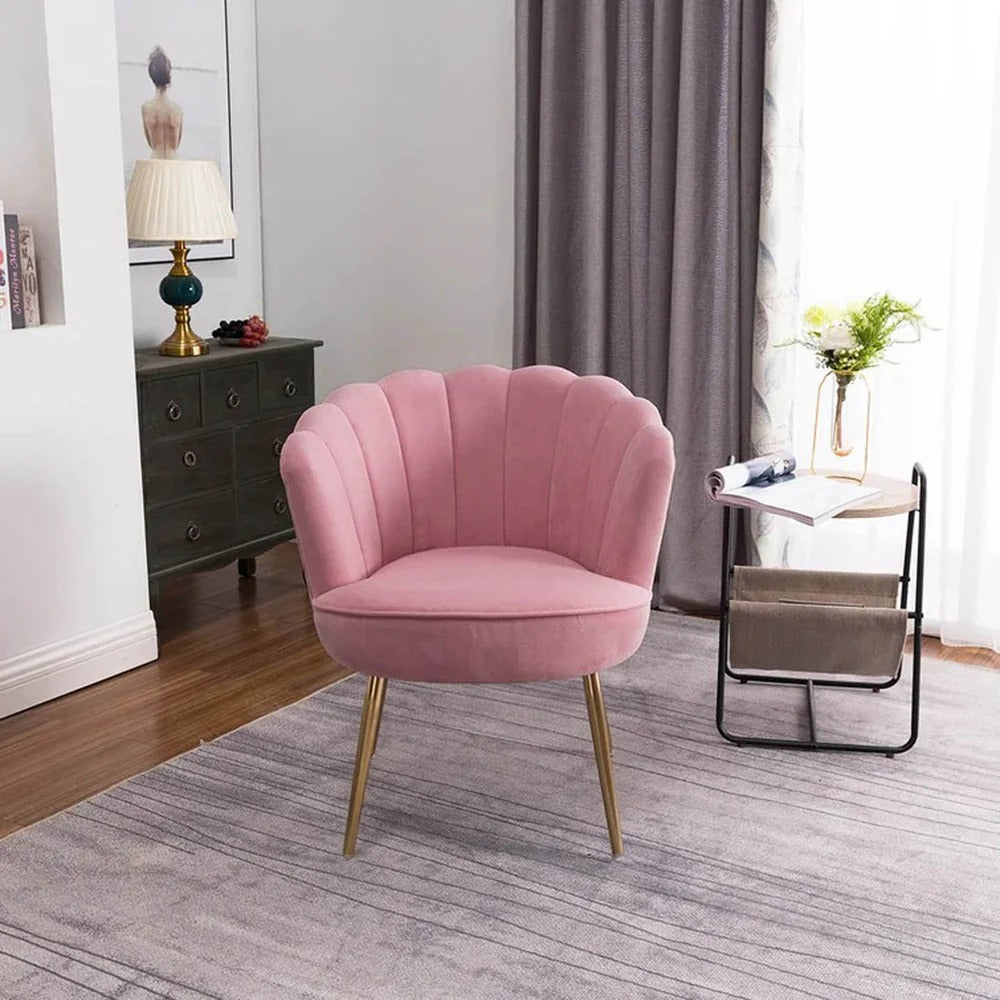 Pink Shell Accent Chair