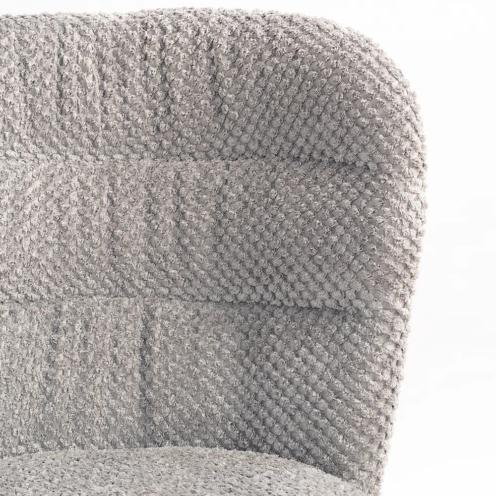 Textured Grey Dining Chair