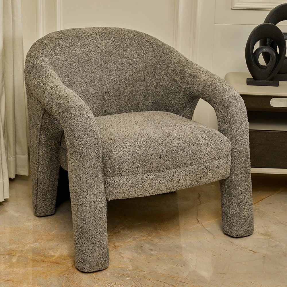 Plush Barrel Accent Chair