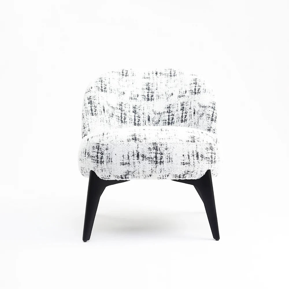 Monochrome Textured Lounge Chair
