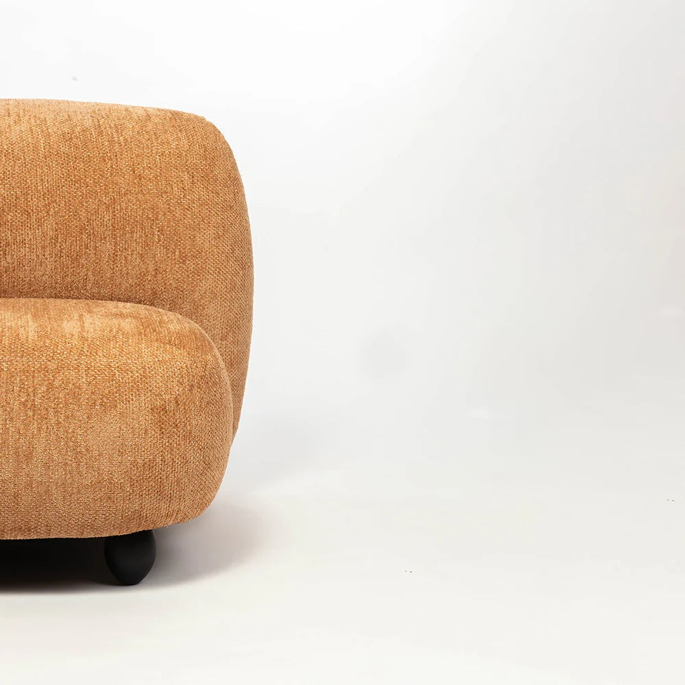 Toffee Pebble Accent Chair
