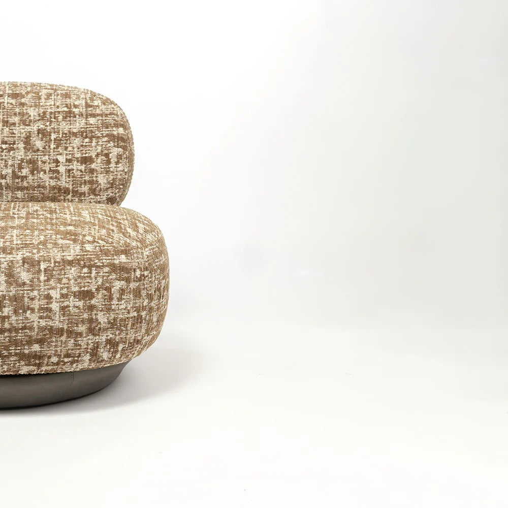 Cocoa Pebble Swivel Chair