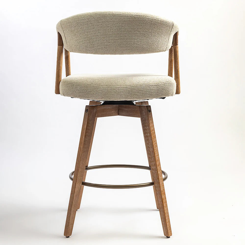 Mid-Century Fabric Bar Chair