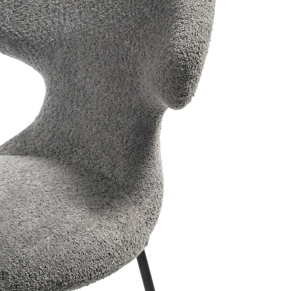 Sculpted Winged Back Close-Up