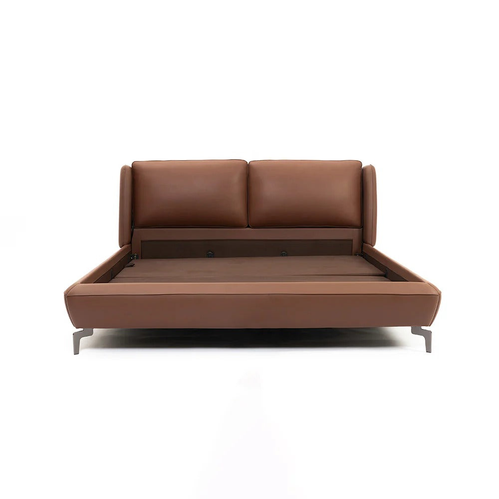 Siena Tan Leather Bed