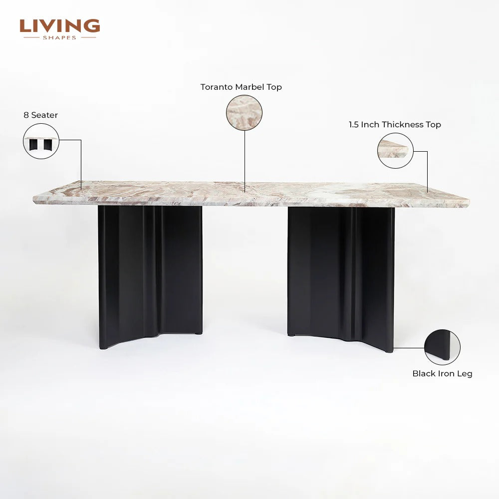 Baswada Luxe 8-Seater Table