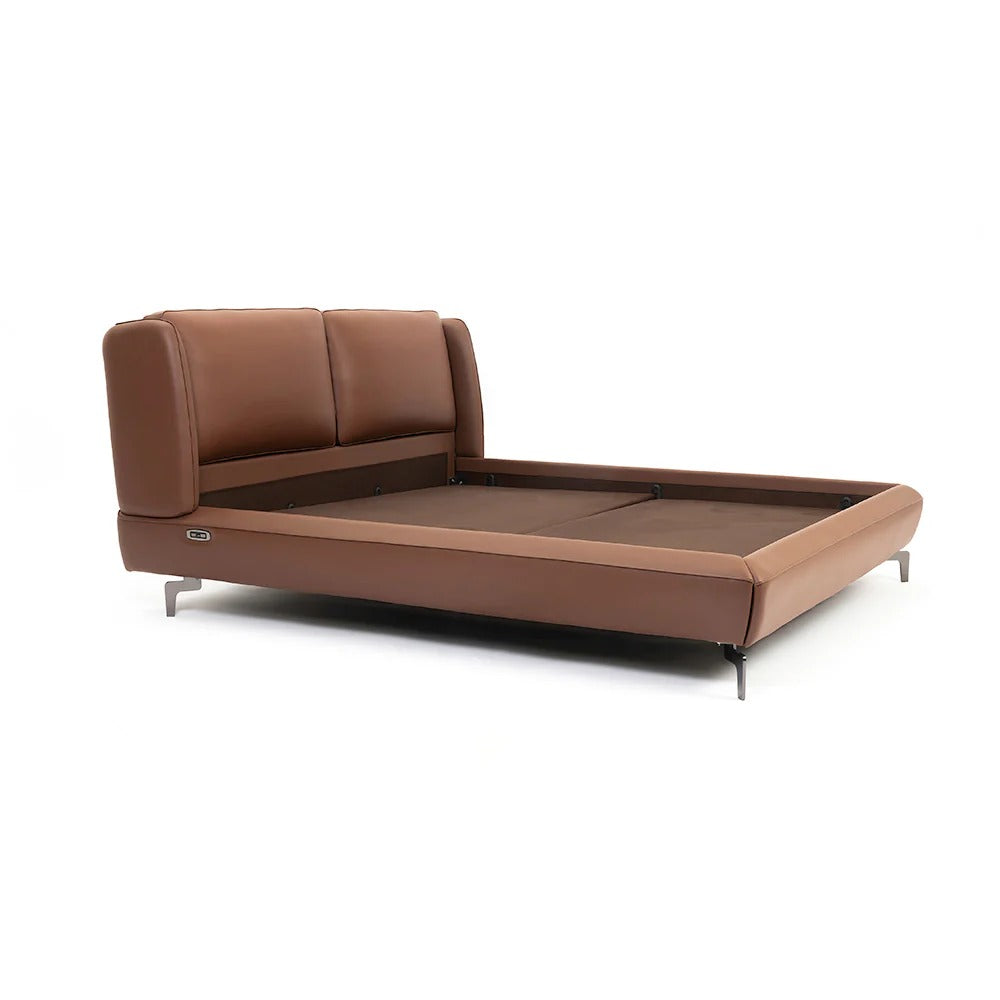 Siena Tan Leather Bed