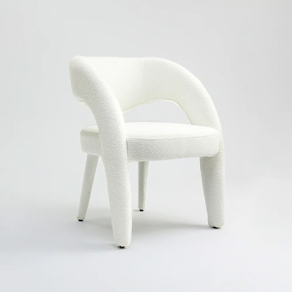 Modern Barrel-Back Upholstered Chair