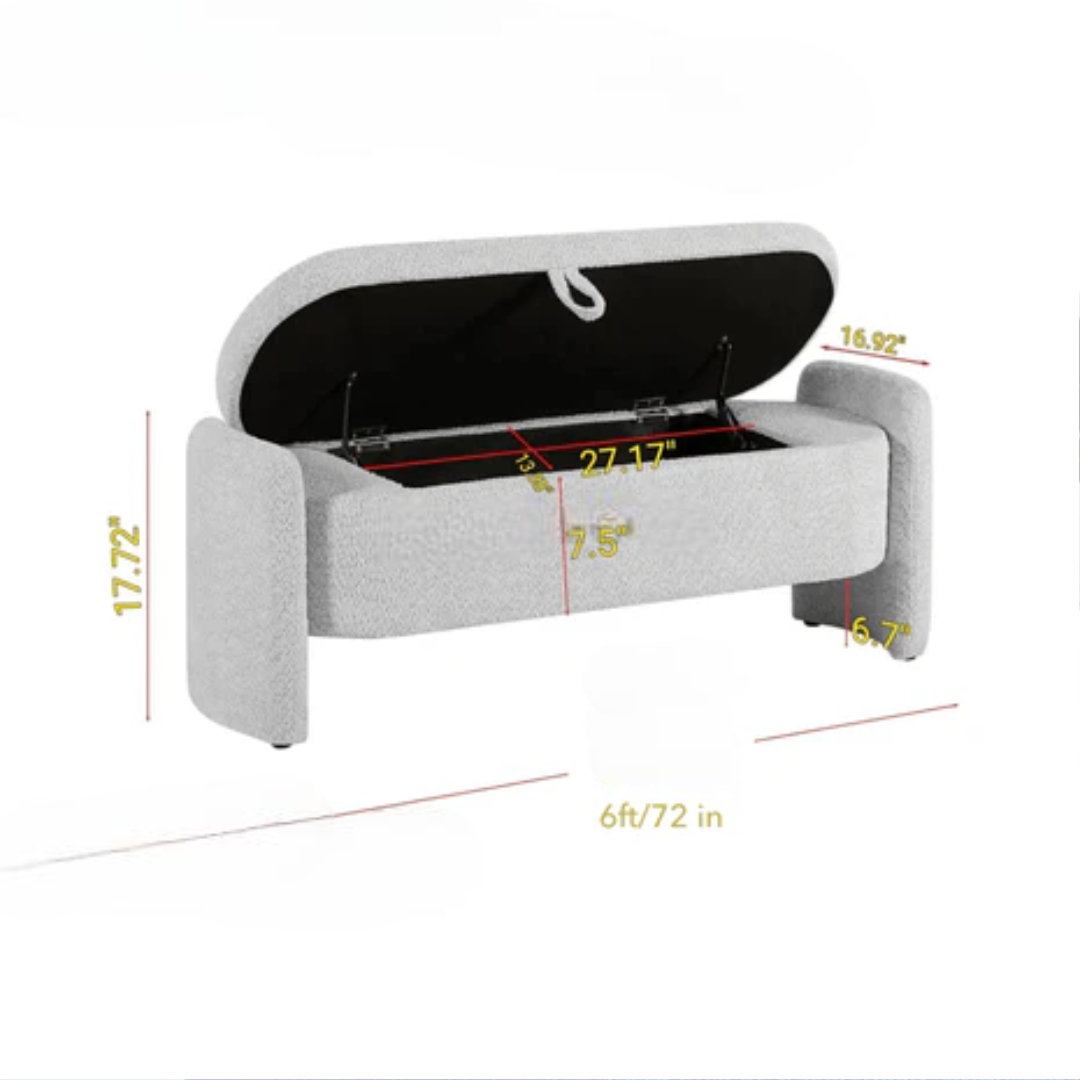 Nahara Sculpt Storage Ottoman