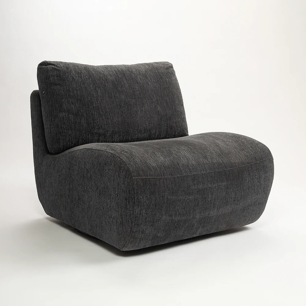 Slate Plush Lounge Chair