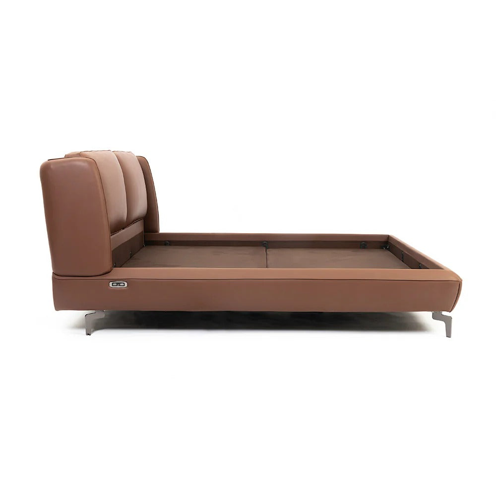Siena Tan Leather Bed