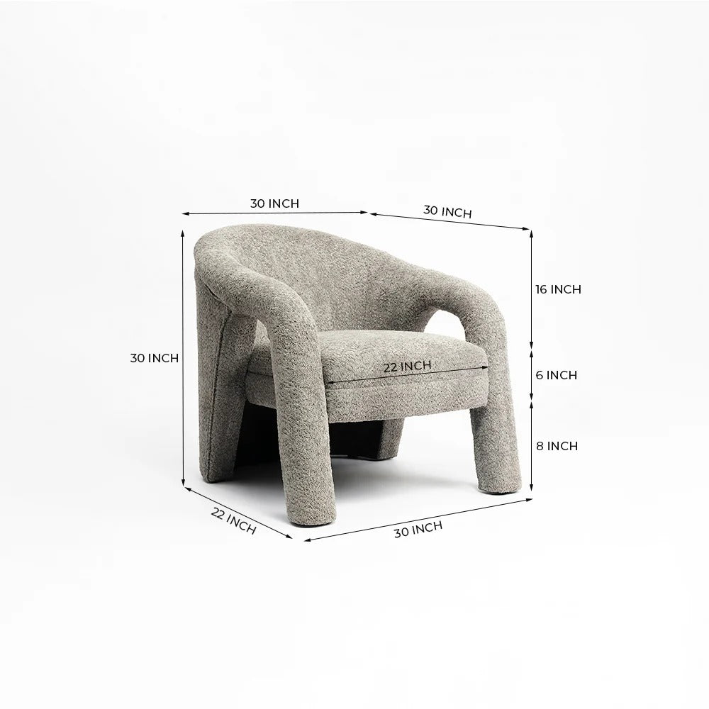 Plush Barrel Accent Chair