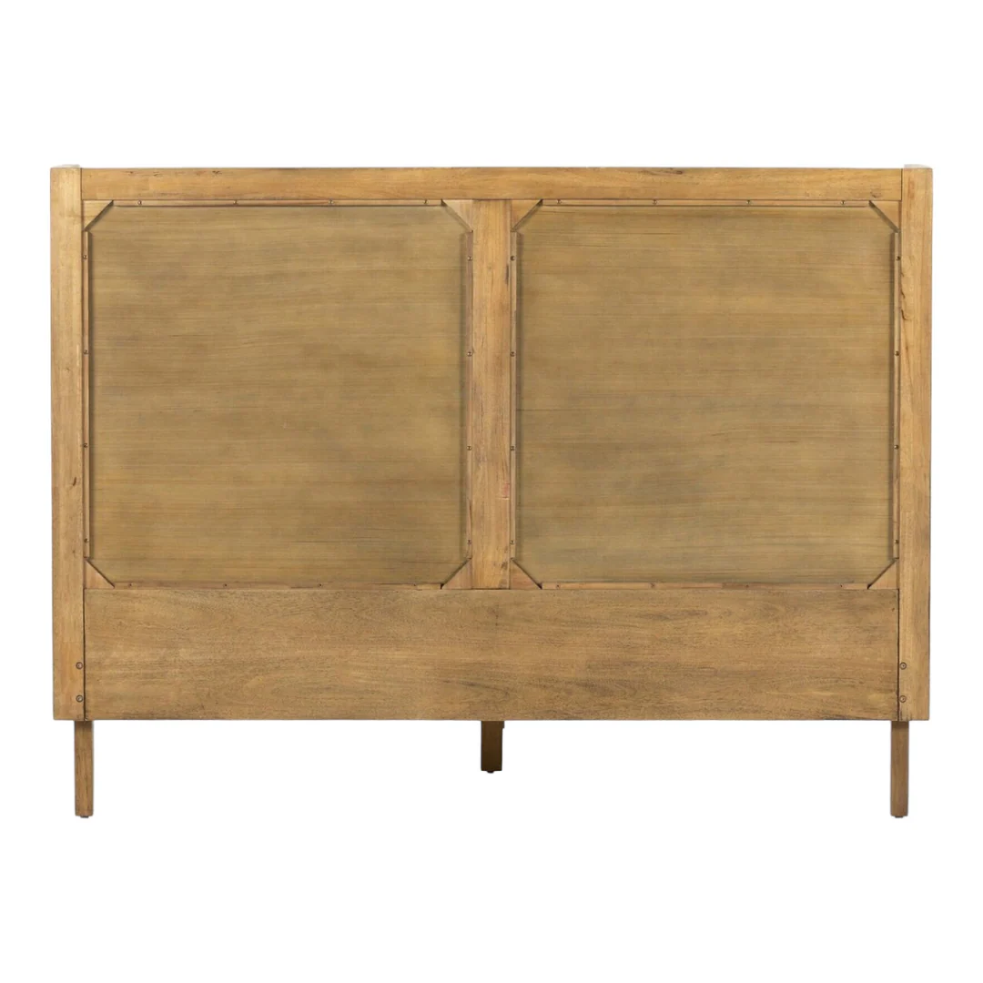 Rattan Queen Platform Bed Frame