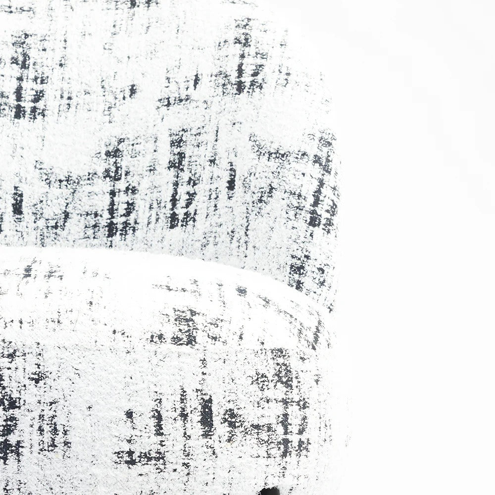 Monochrome Textured Lounge Chair