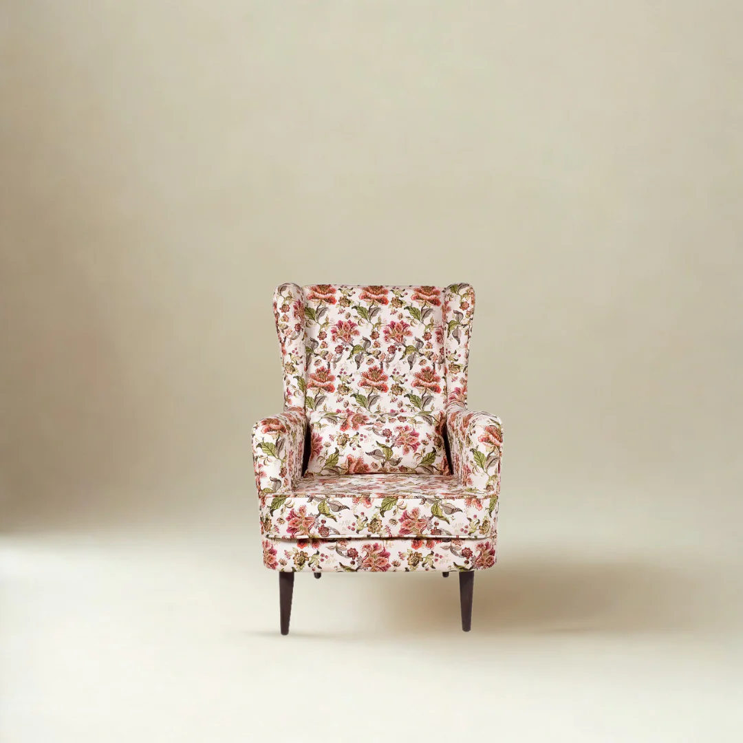 Blossom Whisper Wing Chair