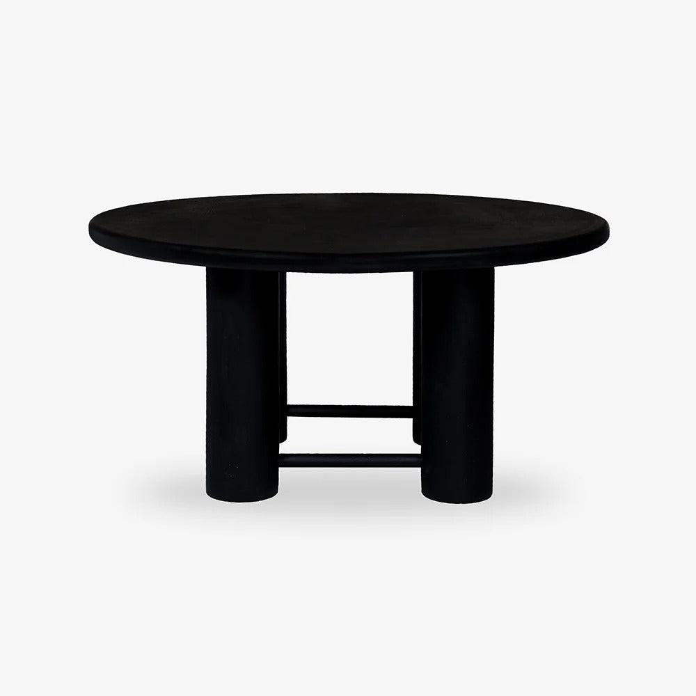 Midnight Column Round Dining Table