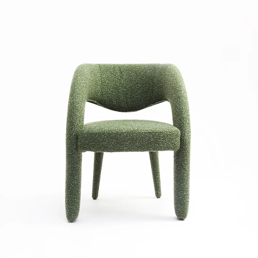 Modern Barrel-Back Upholstered Chair