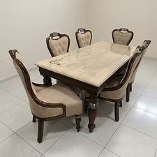 Classic 6-Seater Wooden Dining Set