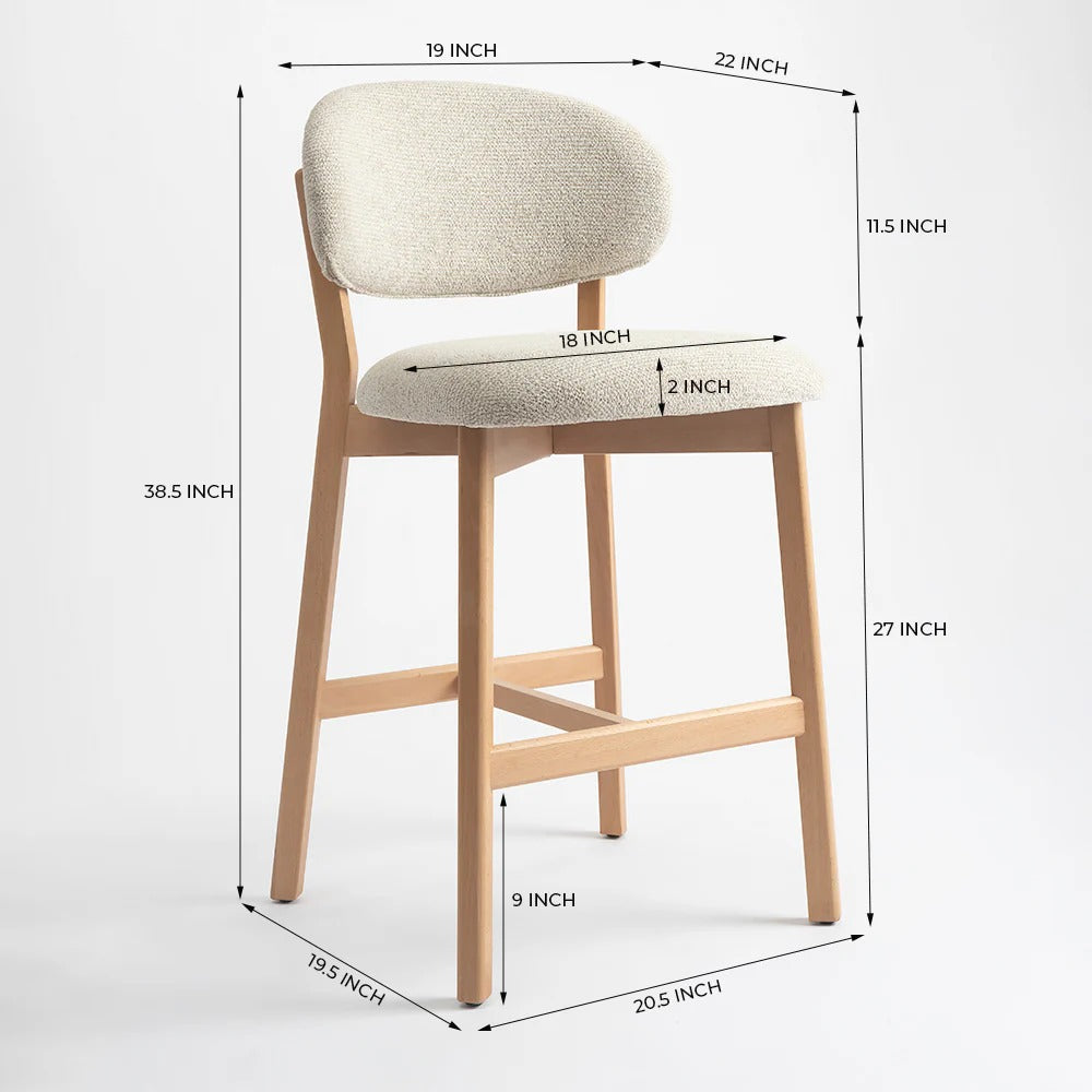 Modern Fabric Bar Chair