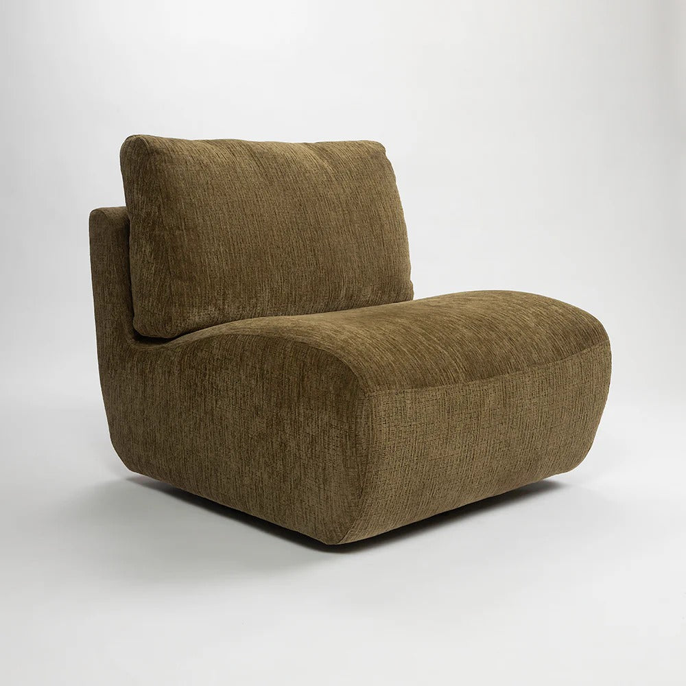 Slate Plush Lounge Chair