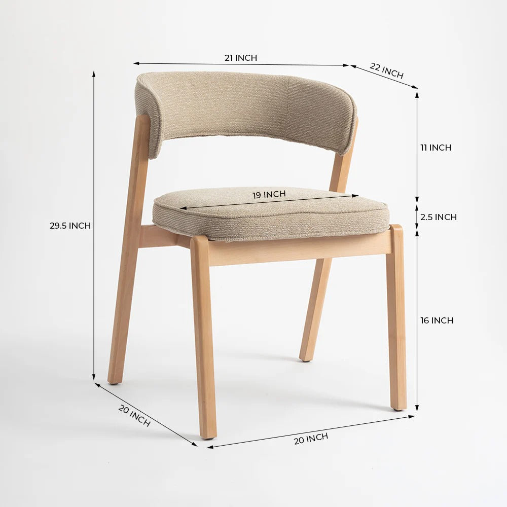 Scandinavian Wrap-Back Dining Chair