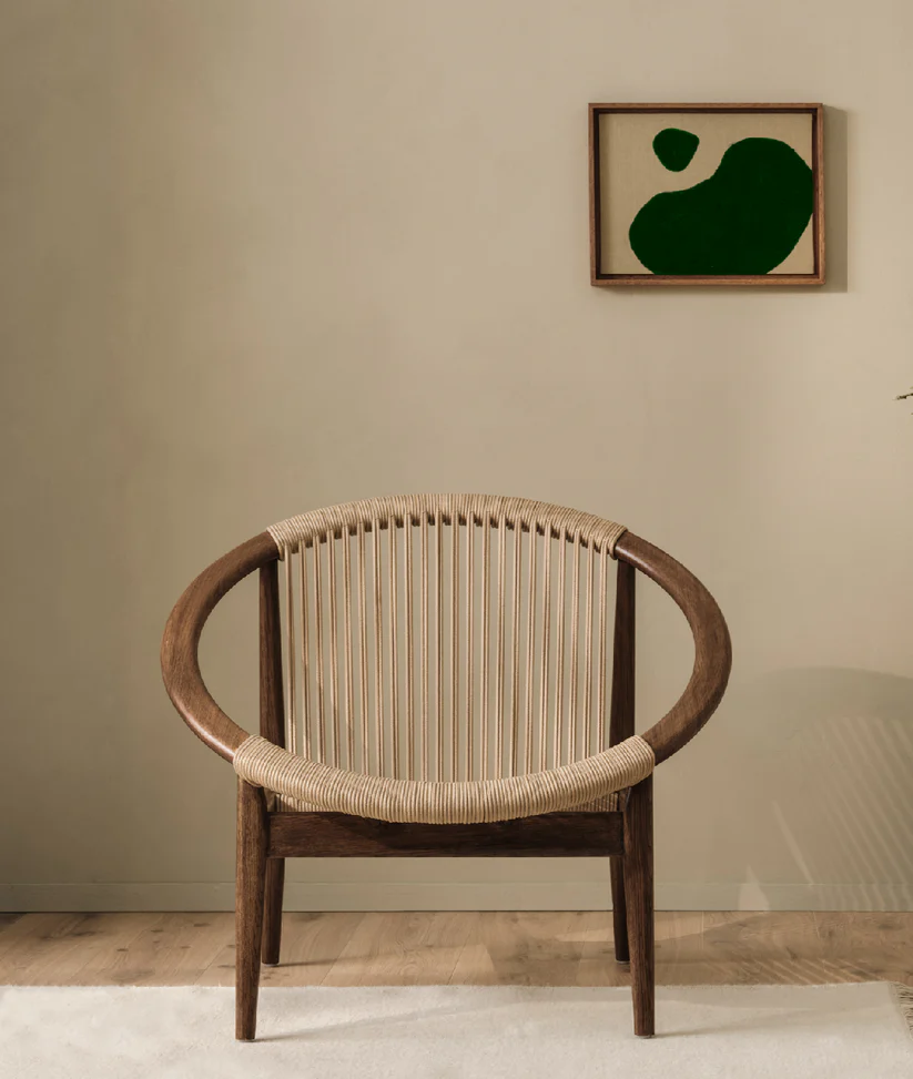 Arc Rattan Rope Accent Chair