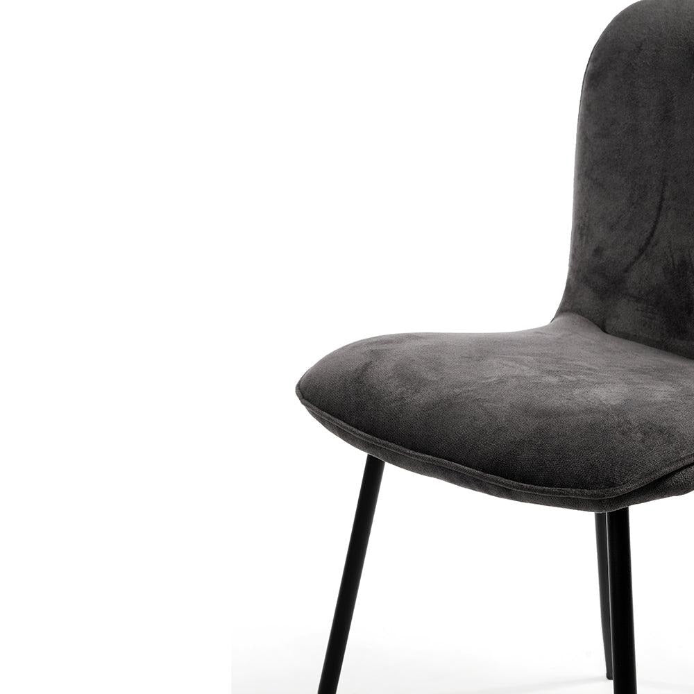 Slate Velvet Dining Chair