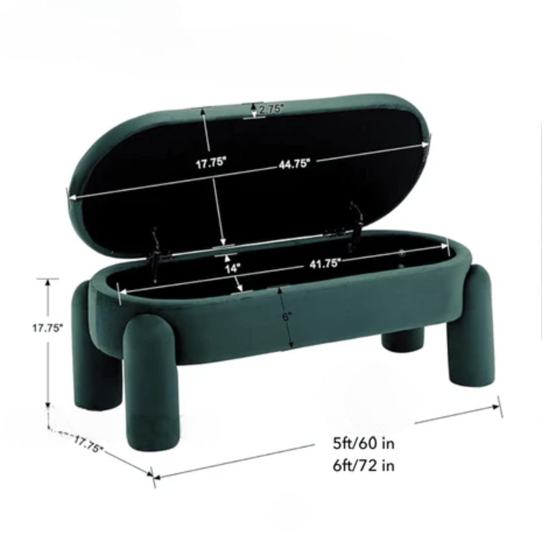 Elys Wavy Ottoman