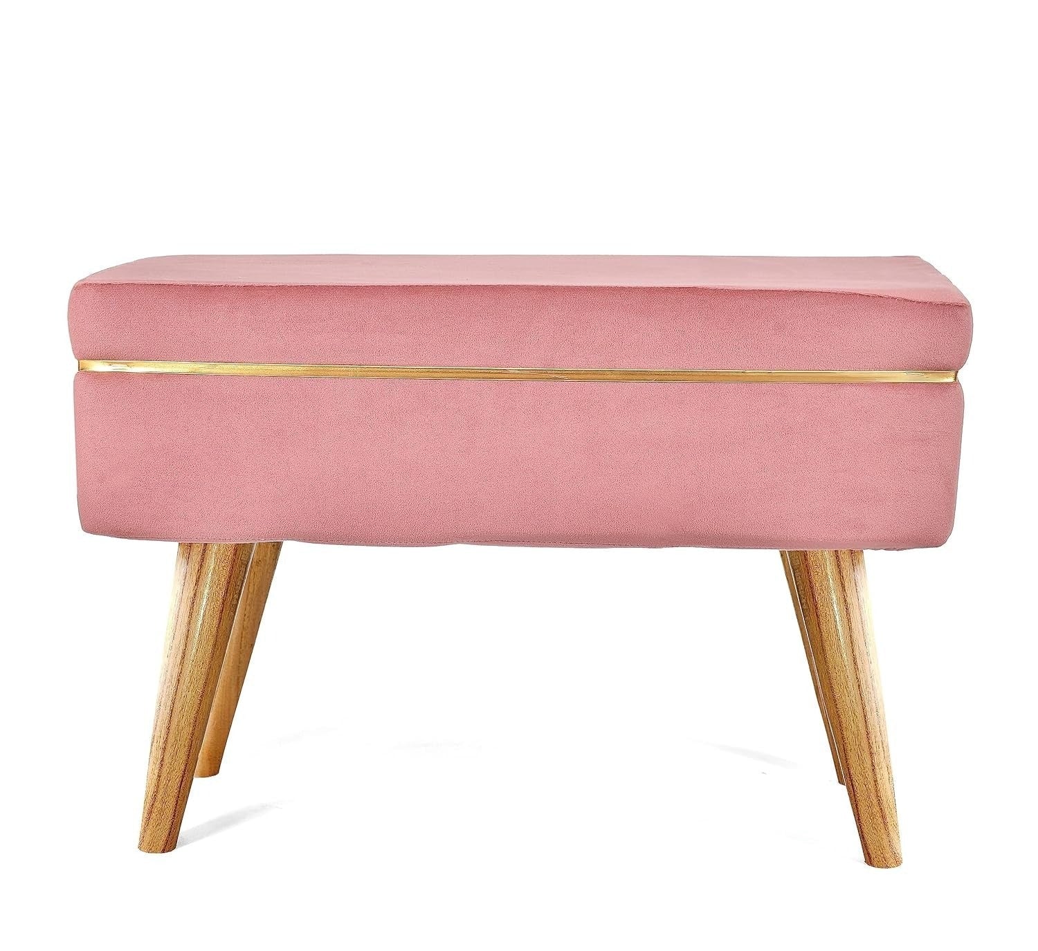Rosy Luxe Ottoman Bench