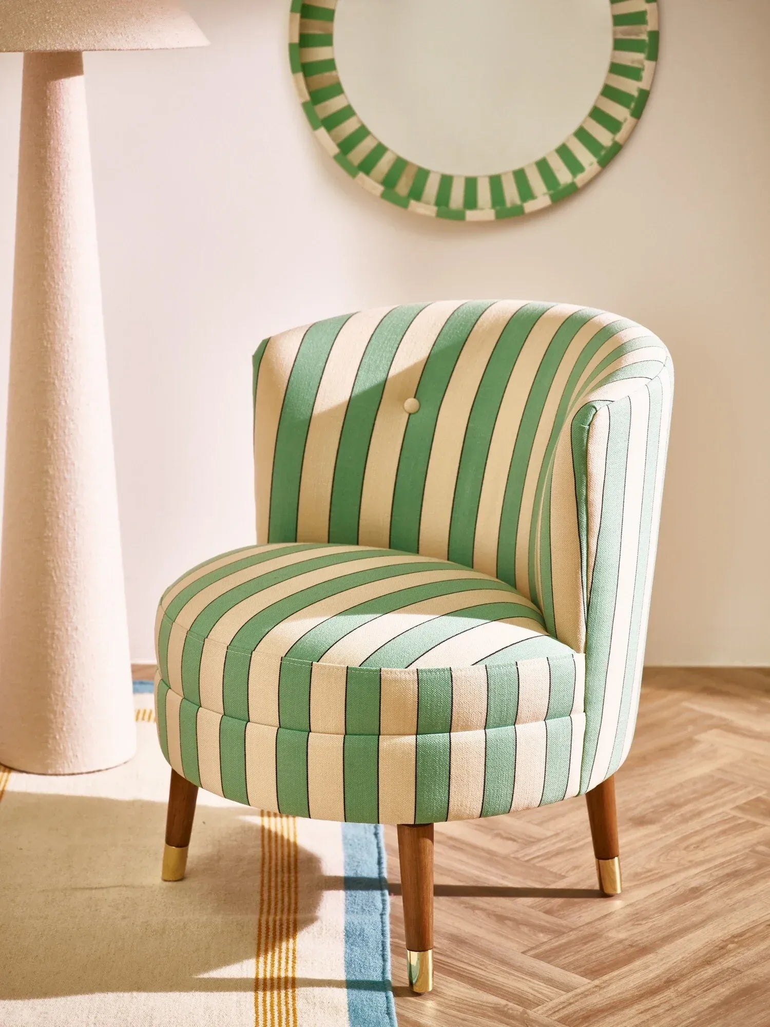 B37 Barrel Accent Chair – Playful Green