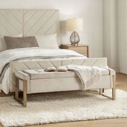 Elara Gold Frame Bench