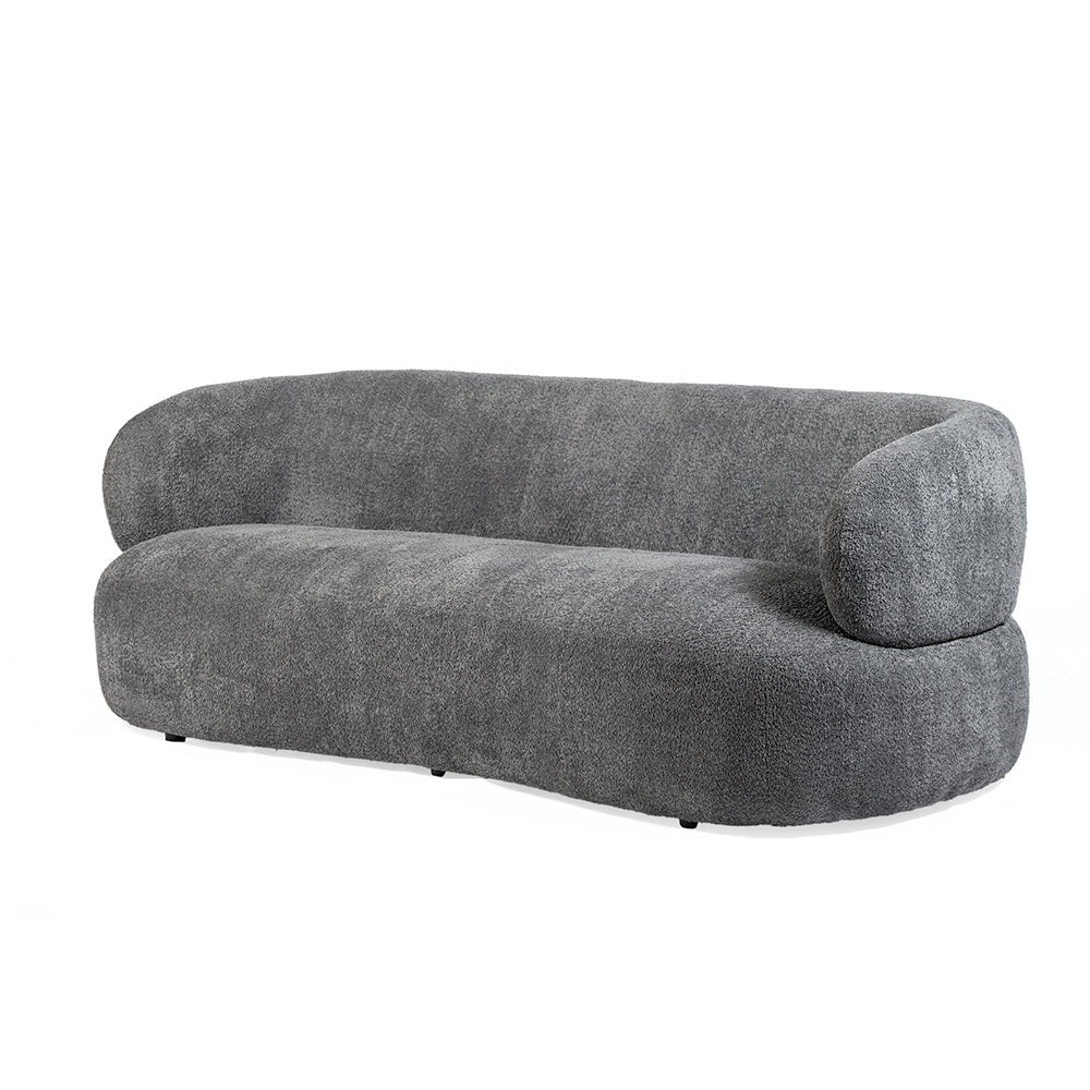 Velvet Moss Interiors curve sofa