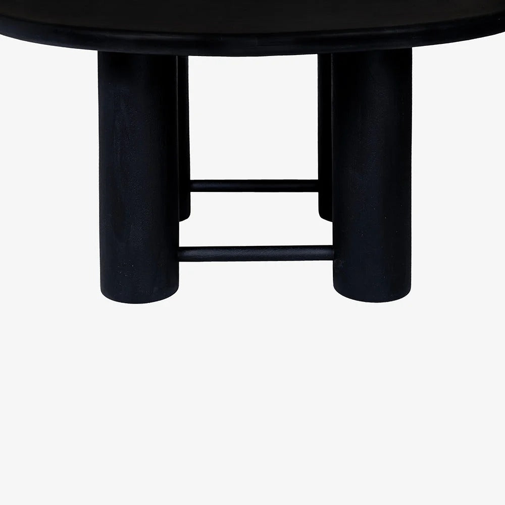 Midnight Column Round Dining Table
