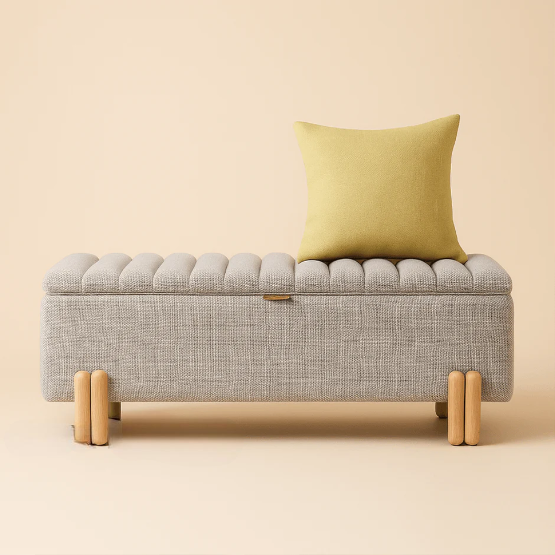 Nordic Wavy Storage Bench